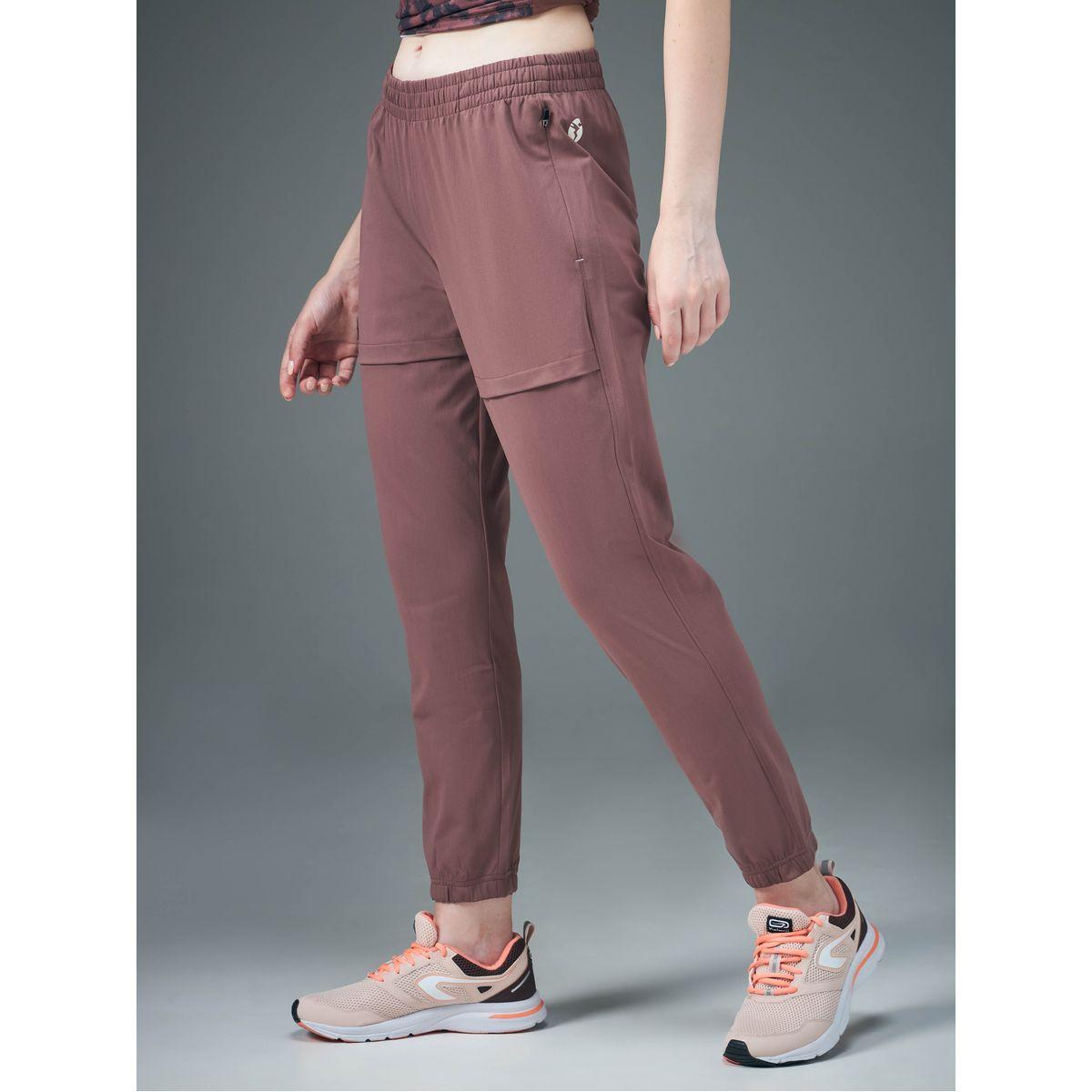 Technosport Women Solid 4-Way Stretch Relaxed Fit Joggers-women-clothing-bottoms-joggers-image-2