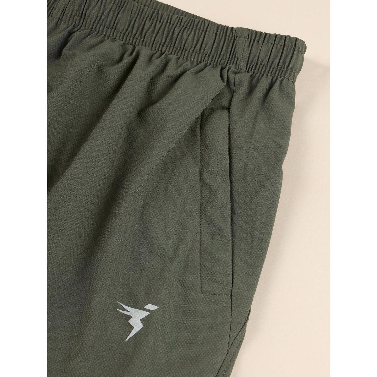 Technosport Men Plain Green Shorts with Zip Pocket-men-clothing-bottoms-shorts-image-5