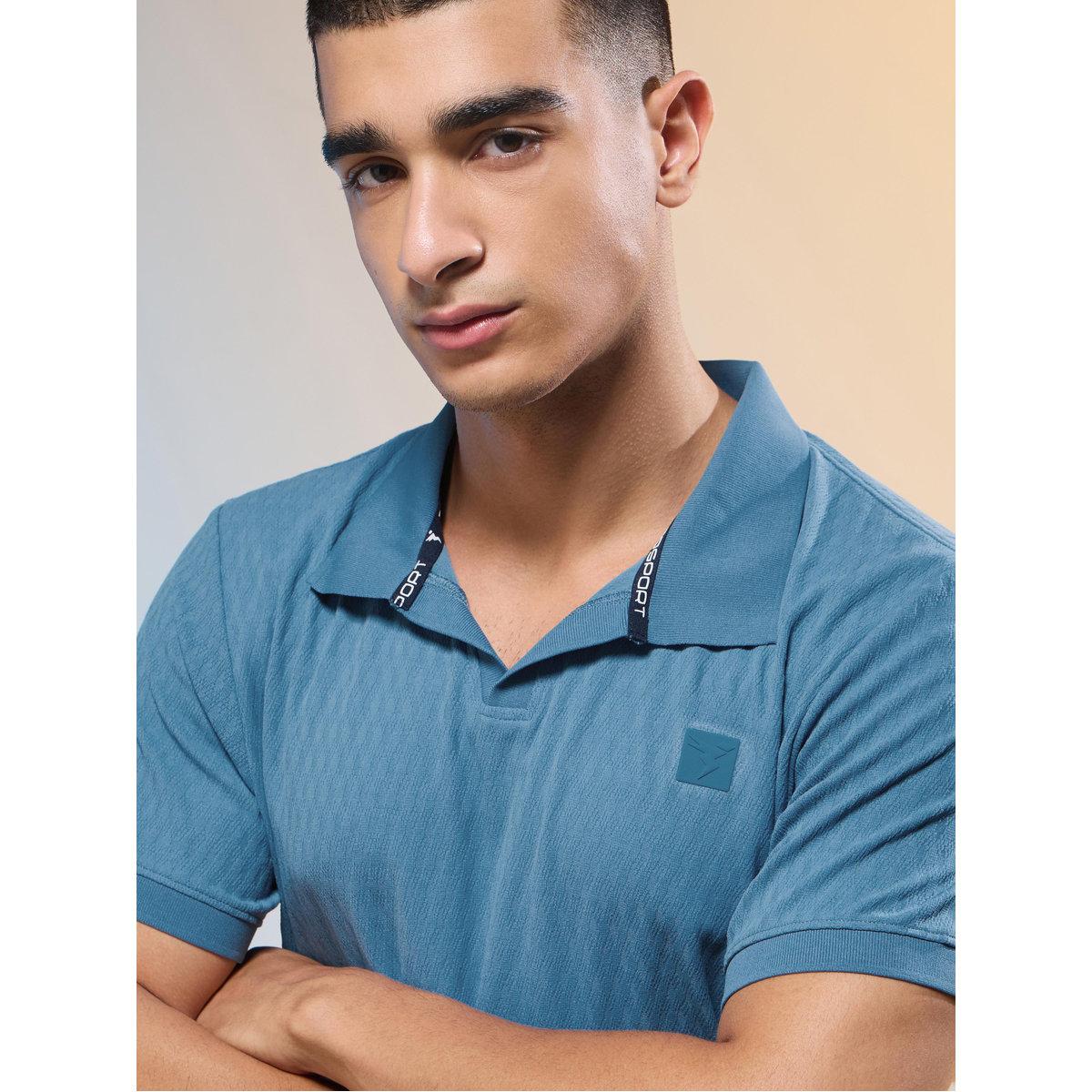 Technosport Men Jacquard Slim Fit Polo-men-clothing-tshirtsandpolos-tshirts-image-3