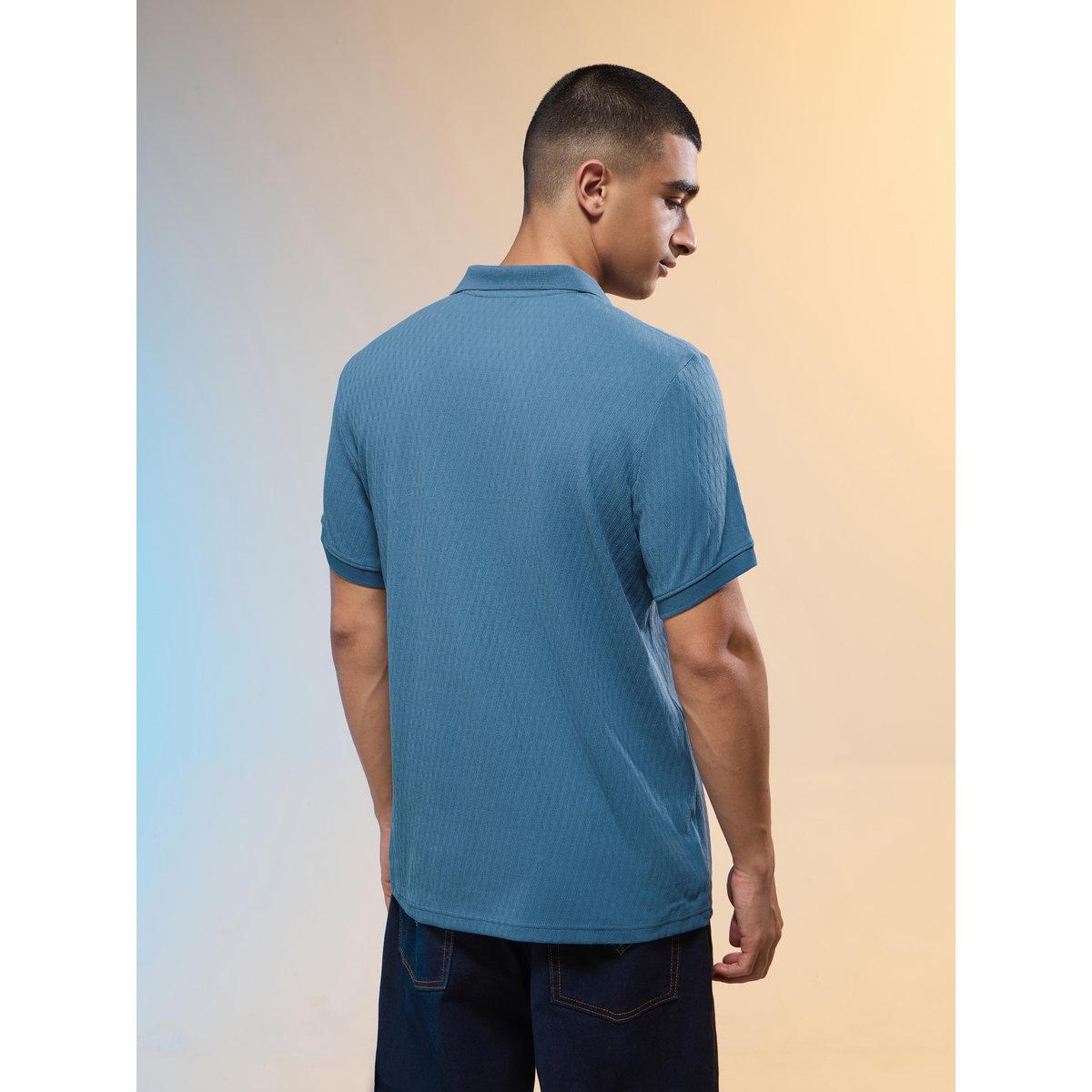 Technosport Men Jacquard Slim Fit Polo-men-clothing-tshirtsandpolos-tshirts-image-4