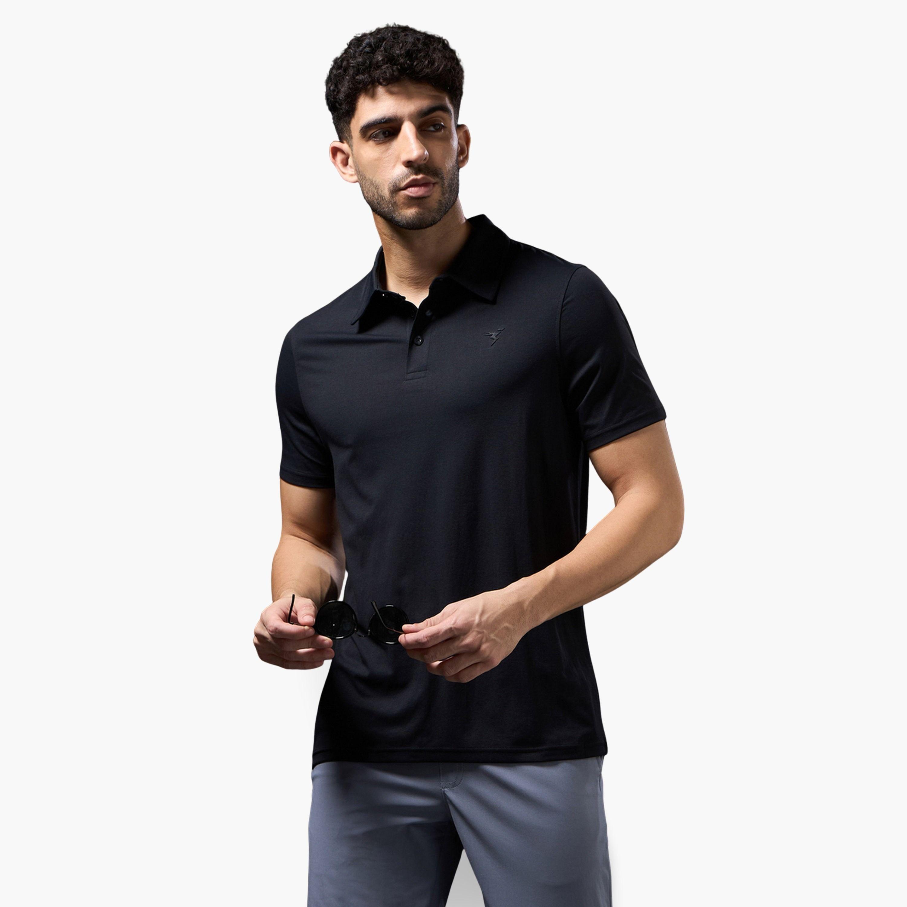 Technosport Men Solid Slim Fit Pique Polo-men-clothing-tshirtsandpolos-polos-image-1