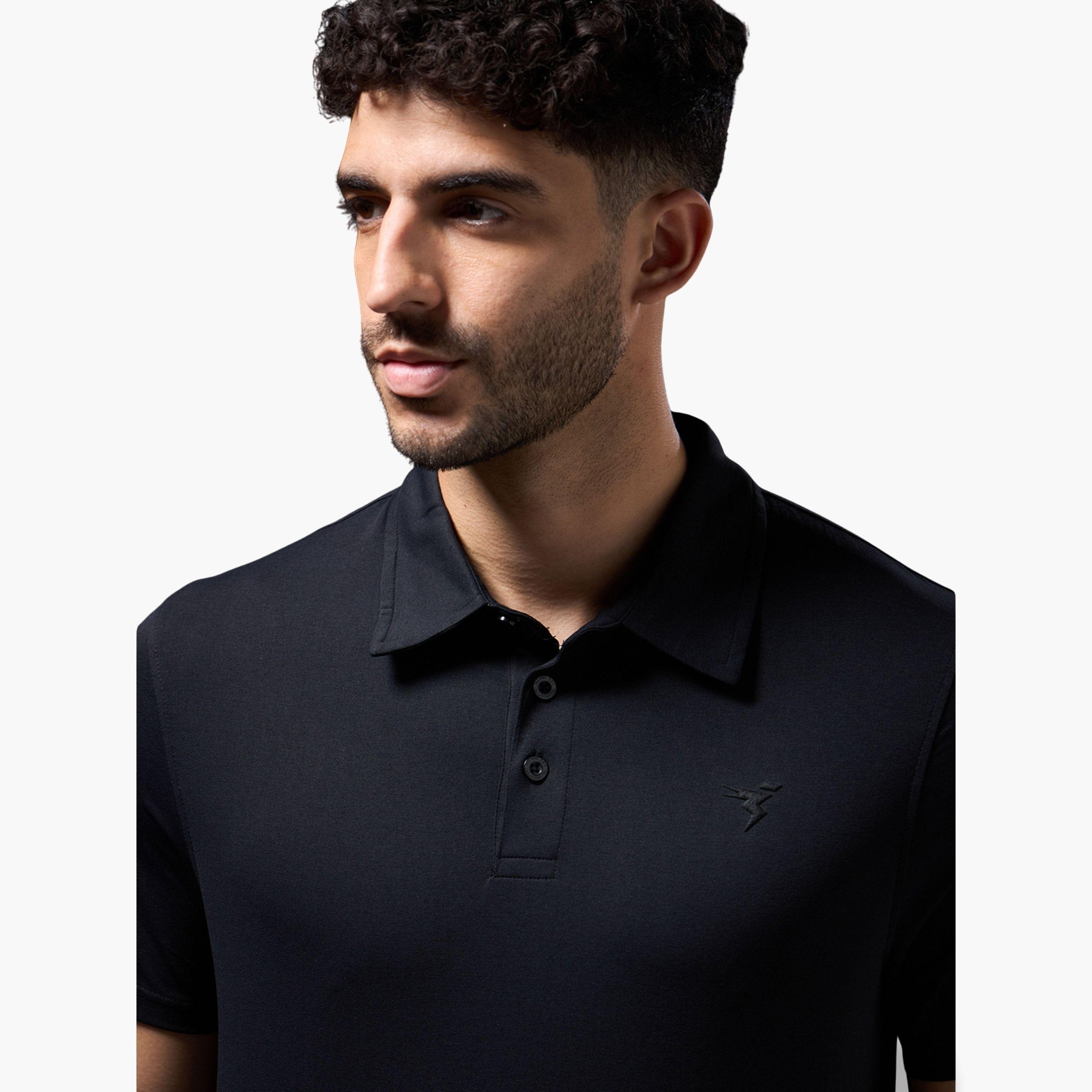 تيشيرت بولو بيكيه سادة قصة ضيقة-men-clothing-tshirtsandpolos-polos-image-3