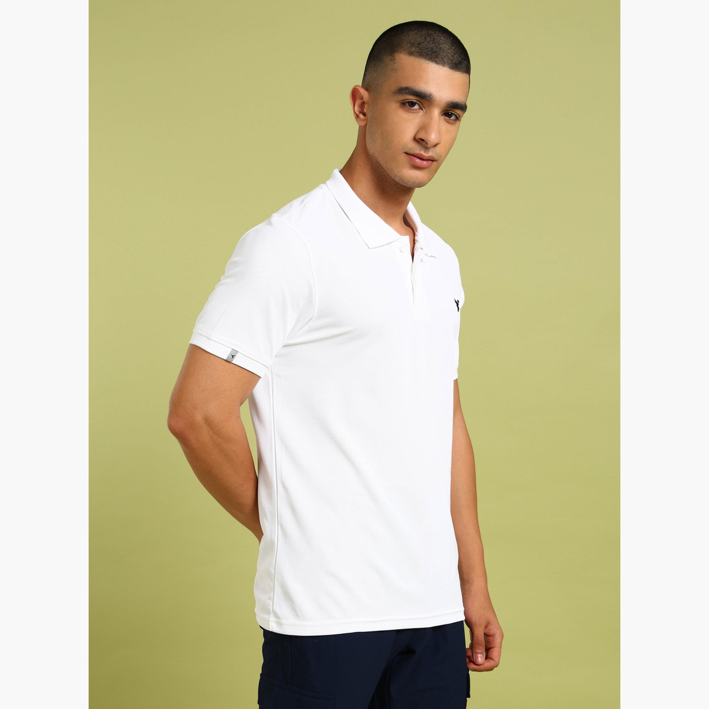 تيشيرت بولو بيكيه سادة قصة ضيقة-men-clothing-tshirtsandpolos-polos-image-2