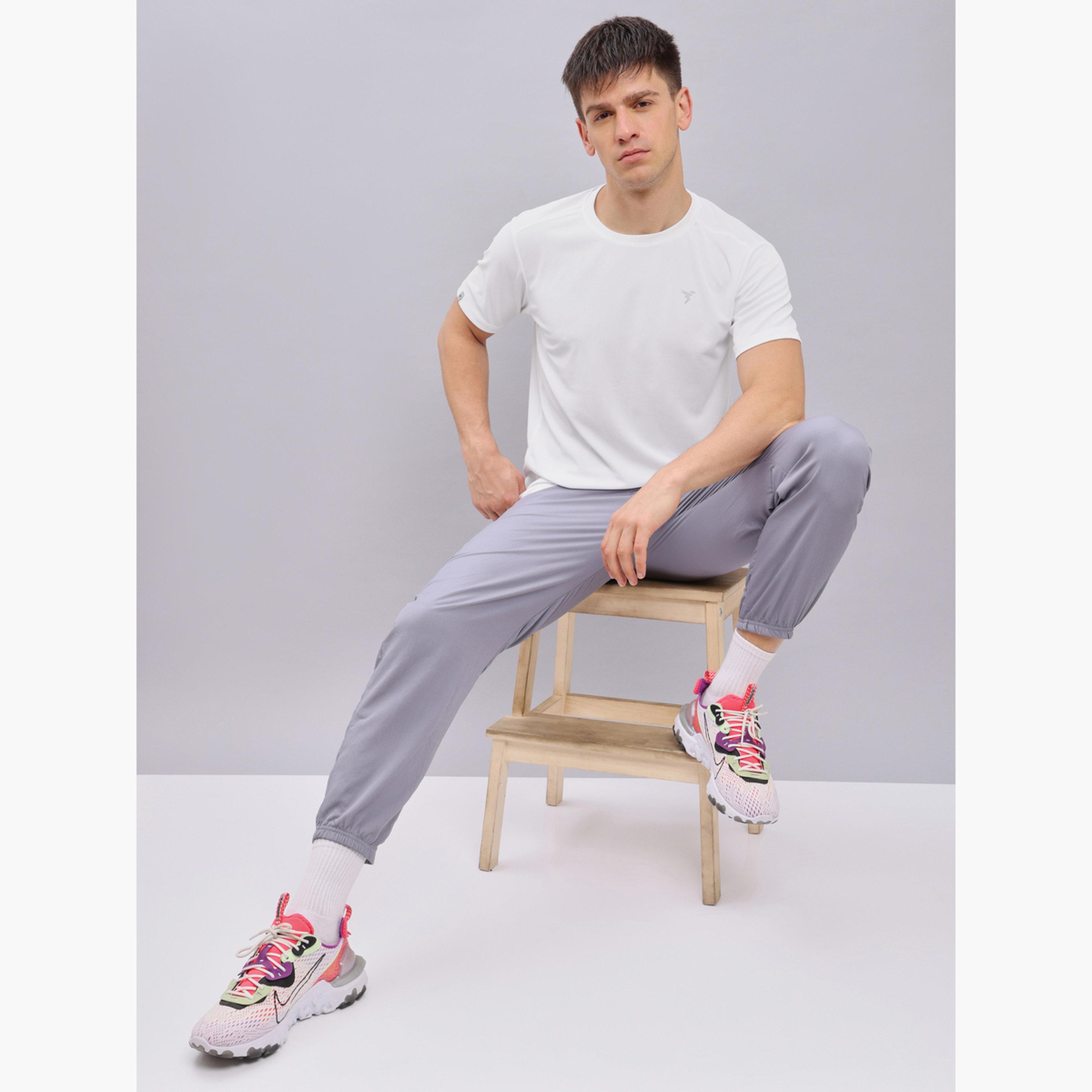 Technosport Men Solid Slim Fit Crew Neck T-Shirt-men-clothing-sportswearandactivewear-tshirtsandpolos-image-2