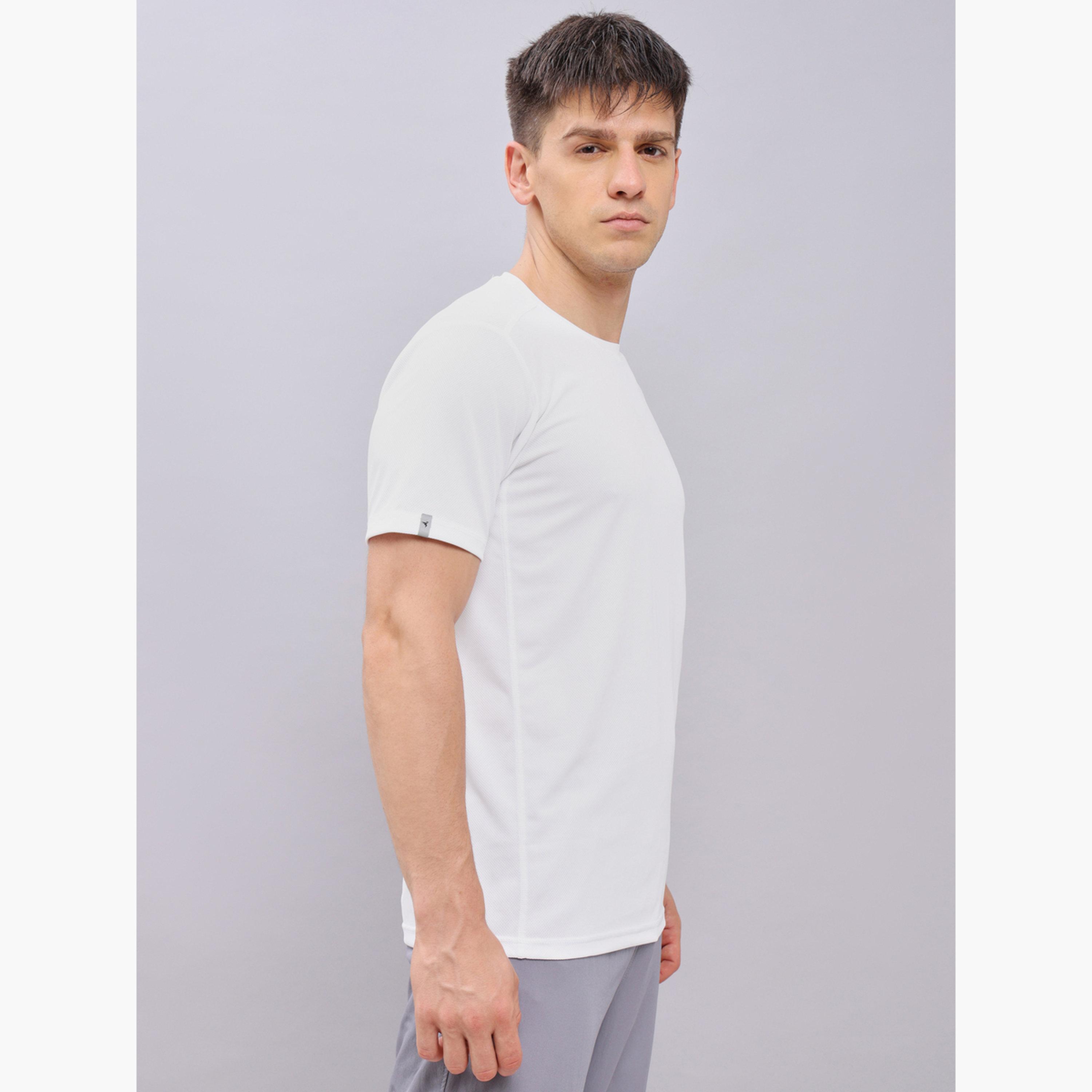 Technosport Men Solid Slim Fit Crew Neck T-Shirt-men-clothing-sportswearandactivewear-tshirtsandpolos-image-3