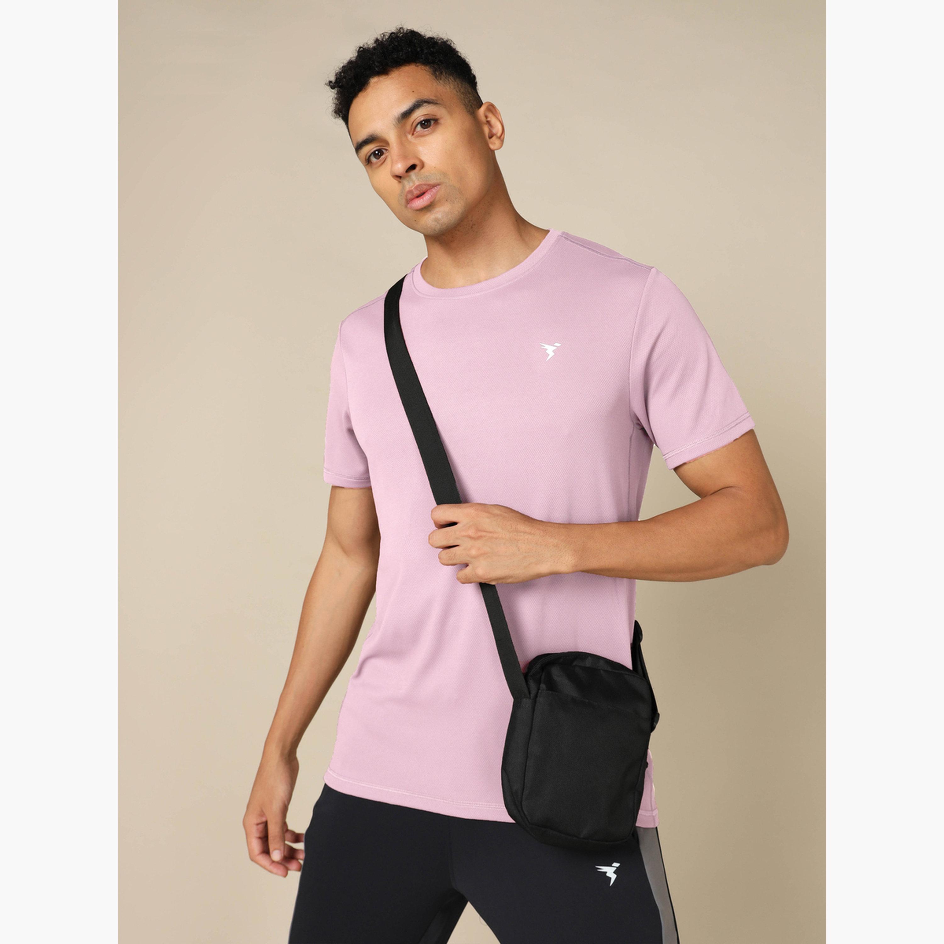 Technosport Men Solid Slim Fit Crew Neck T-Shirt-men-clothing-sportswearandactivewear-tshirtsandpolos-image-3