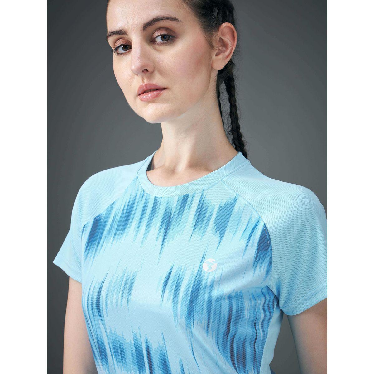 Technosport Women Blue Raglan Sleeve Slim Fit Top-women-clothing-sportswearandactivewear-tshirtsandvests-image-4