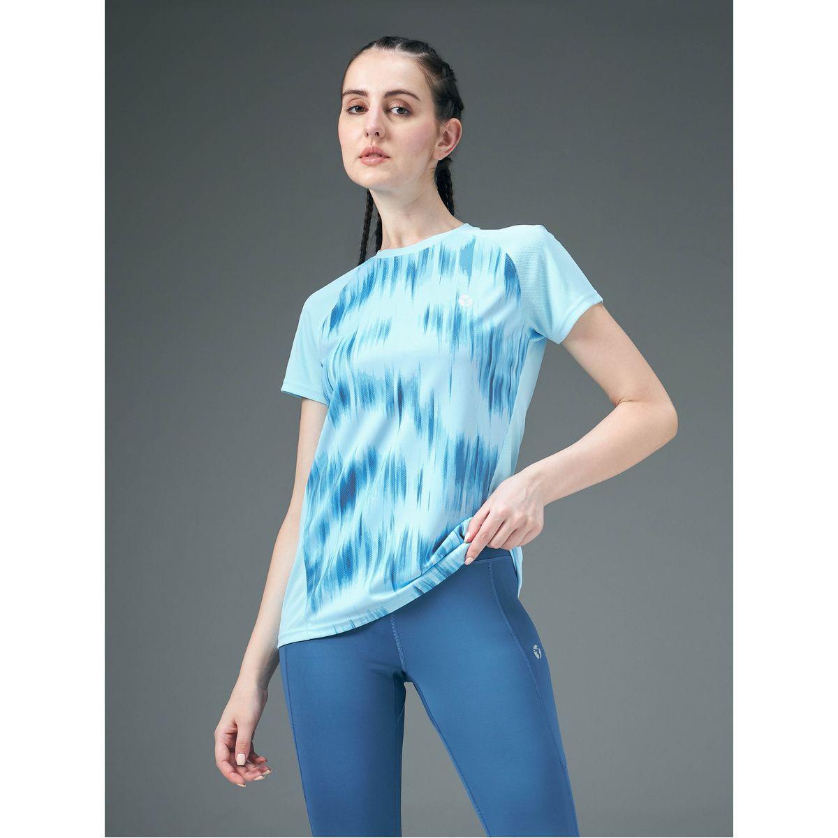 Technosport Women Blue Raglan Sleeve Slim Fit Top-women-clothing-sportswearandactivewear-tshirtsandvests-image-5