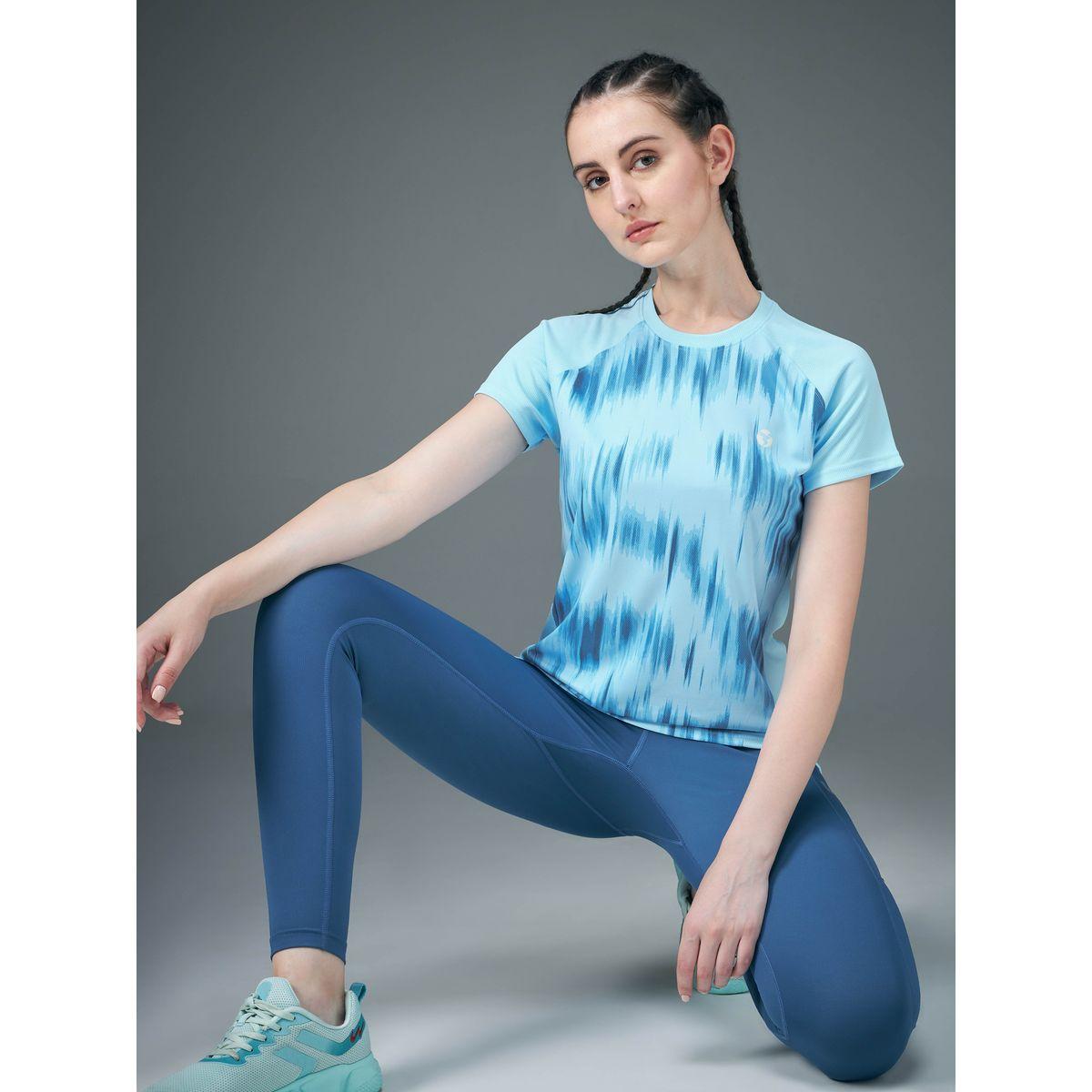 Technosport Women Blue Raglan Sleeve Slim Fit Top-women-clothing-sportswearandactivewear-tshirtsandvests-image-6