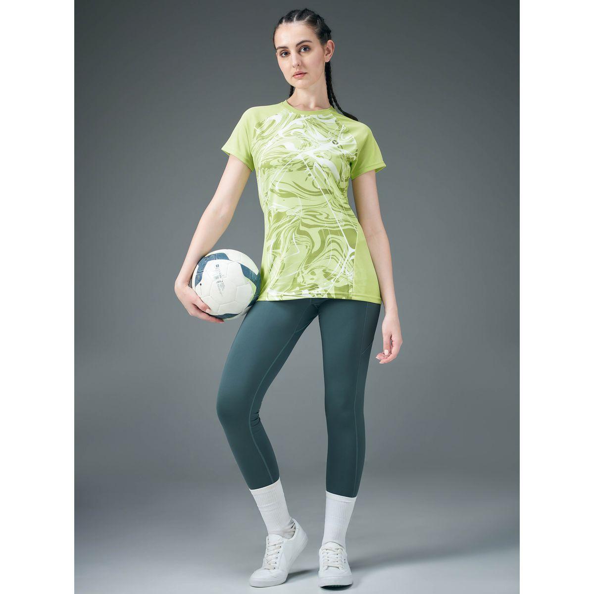 Technosport Women Green Marble Print T-Shirt-women-clothing-sportswearandactivewear-tshirtsandvests-image-6