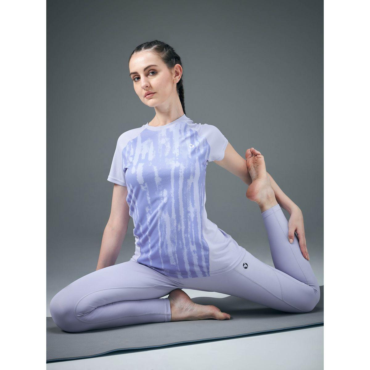 Technosport Women Blue Printed Slim Fit Top-women-clothing-sportswearandactivewear-tshirtsandvests-image-1