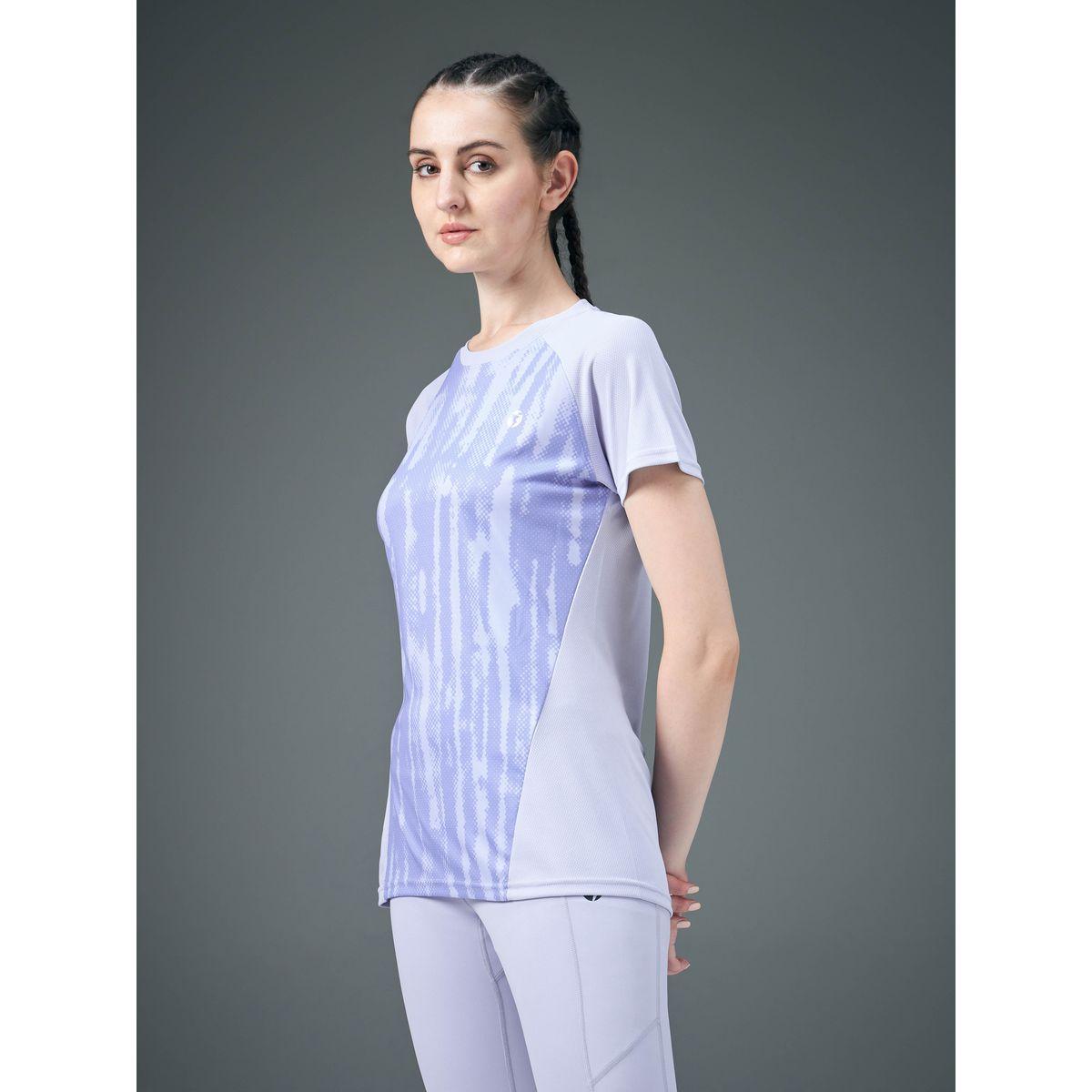 Technosport Women Blue Printed Slim Fit Top-women-clothing-sportswearandactivewear-tshirtsandvests-image-3