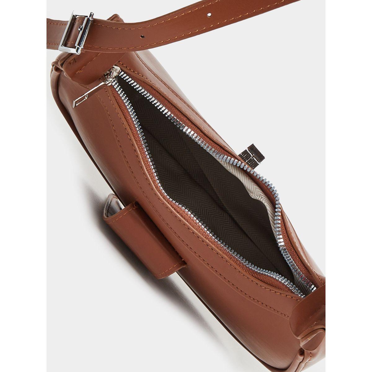 شنطة كتف مزينة بحلية معدنية مع سحَّاب غلق-women-bagsandwallets-handbags-image-4