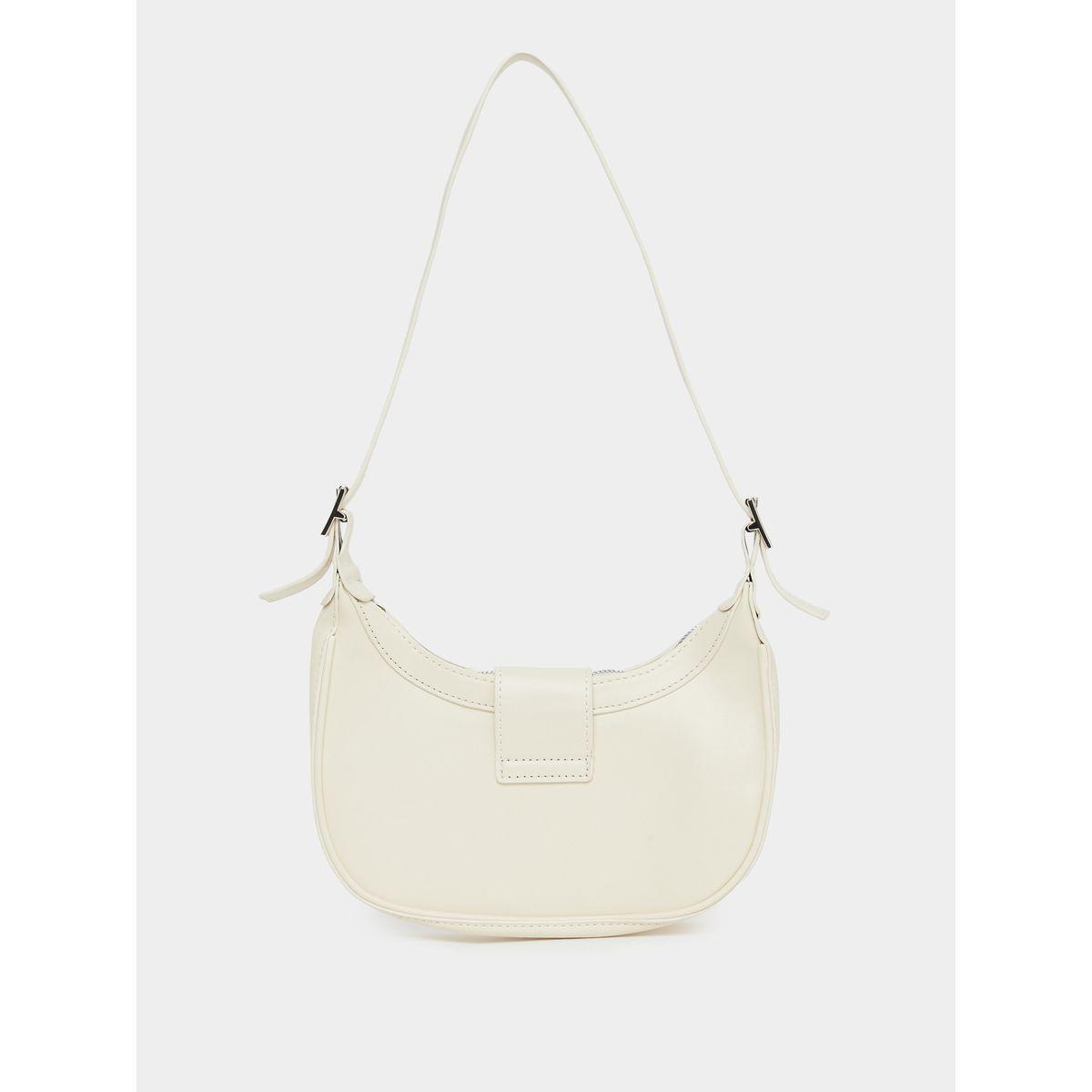 Styli Triangle Metal Shoulder Bag with Zip Closure-women-bagsandwallets-handbags-image-3