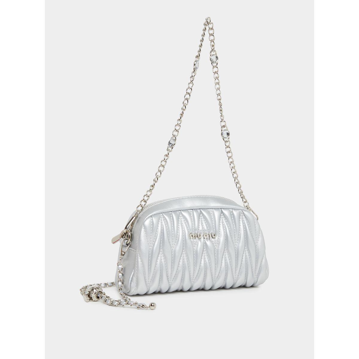 Styli Textured Quilted Crossbody Bag with Chain Strap-women-bagsandwallets-handbags-image-1