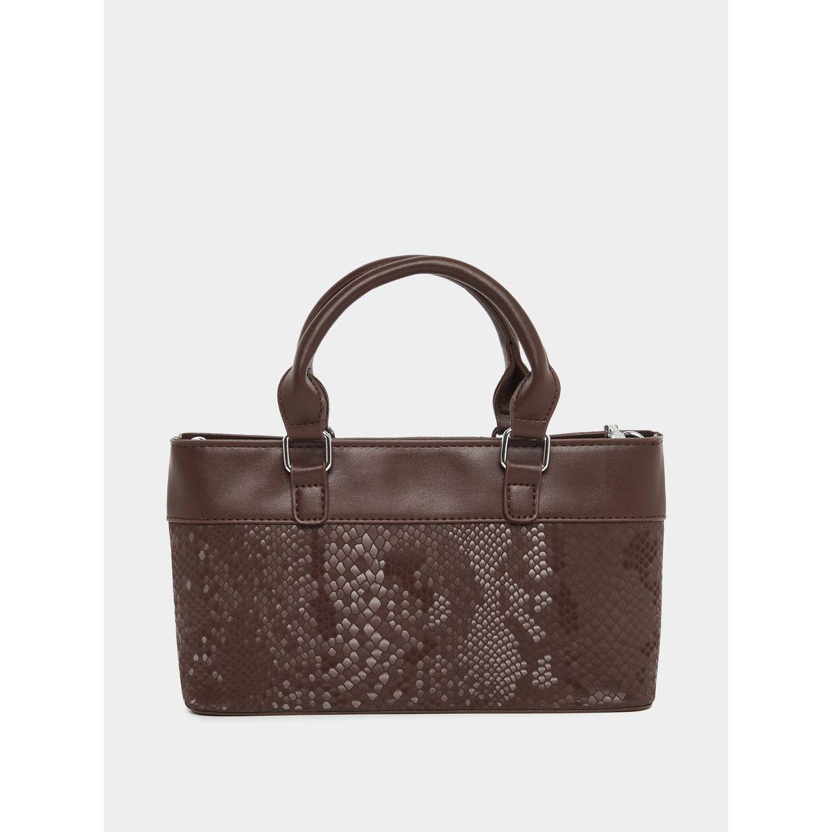Styli Snake Skin Print Handbag with Dual Handle-women-bagsandwallets-handbags-image-3