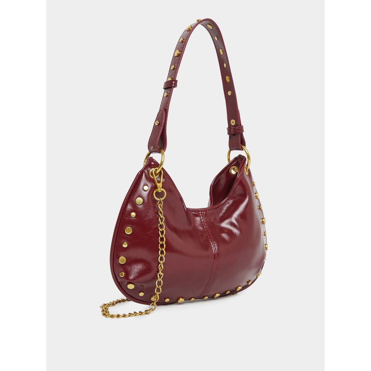 شنطة كتف مرصعة مع حمالة بنمط سلسلة-women-bagsandwallets-handbags-image-1