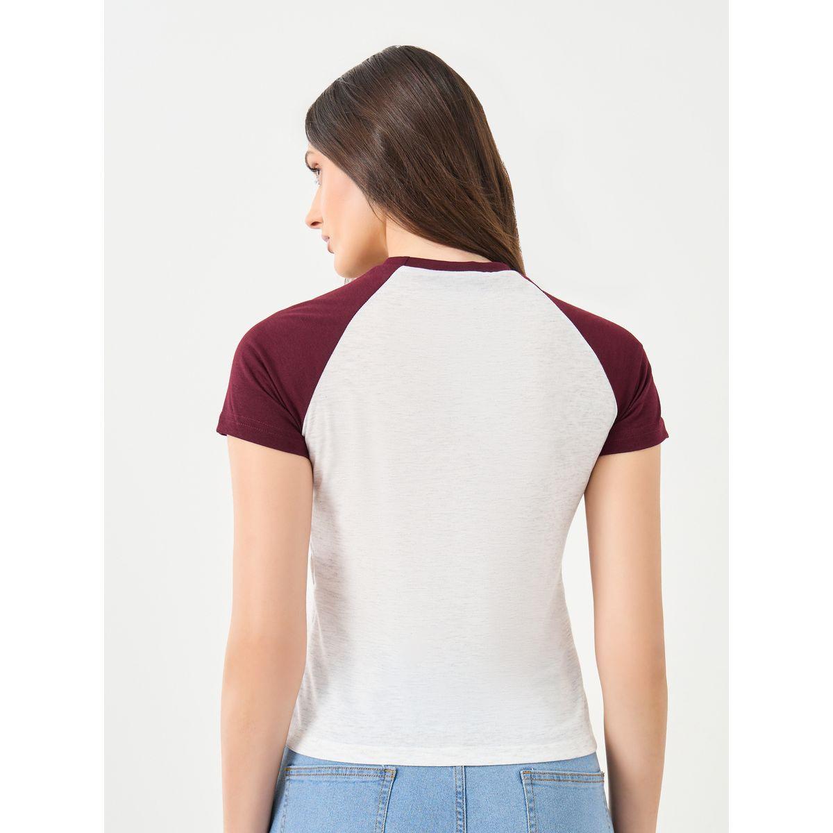Styli Color Block Raglan Sleeve Slim Fit T-Shirt-women-clothing-tshirts-image-4