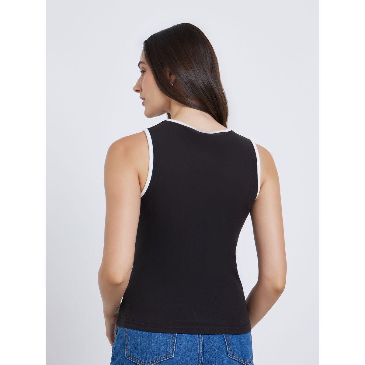 بلوزة كت بتفاصيل حواف مُتباينة-women-clothing-tshirts-image-5