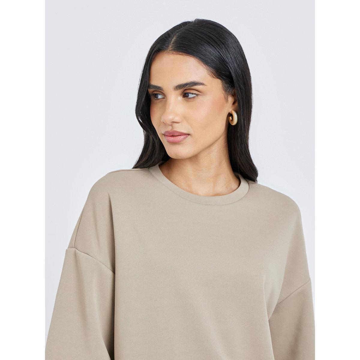 Styli Solid Short Sleeve Oversized T-Shirt-women-clothing-tshirts-image-4