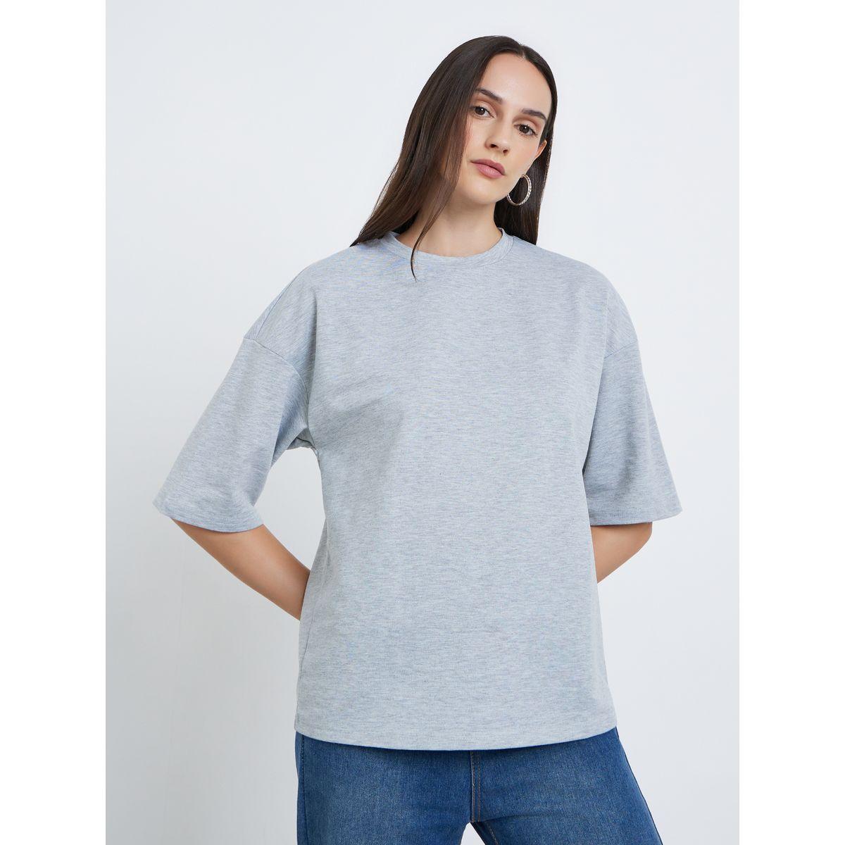 تيشيرت بنسيج تيري وقصة بوكسي-women-clothing-tshirts-image-3