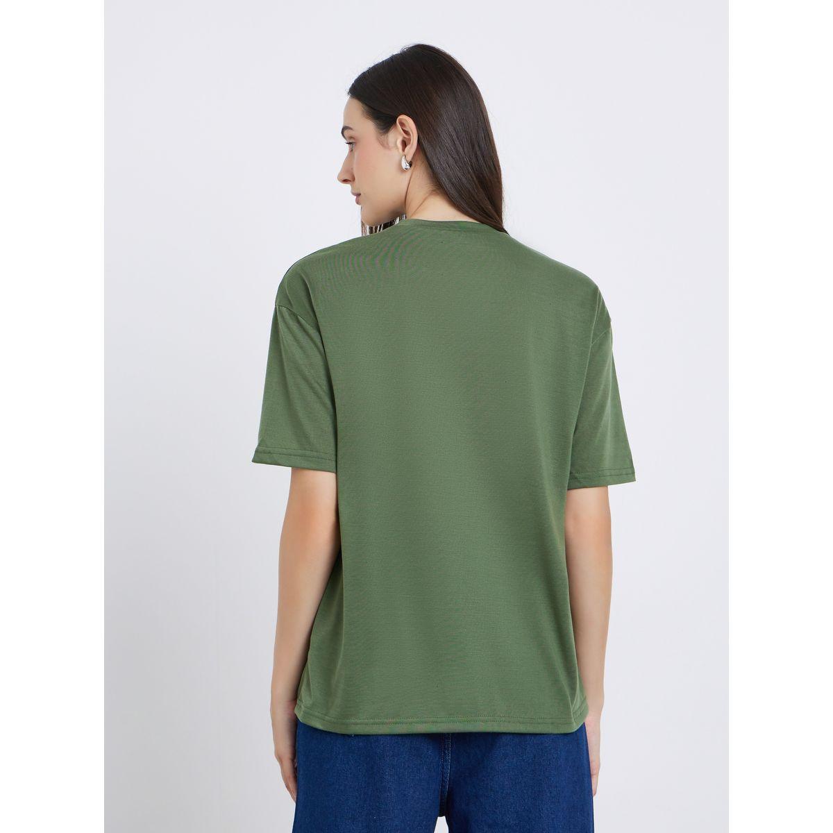 Styli Women Green Studded Oversized T-Shirt-women-clothing-tshirts-image-4