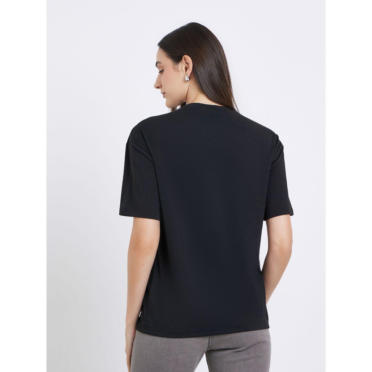 Styli Women Black NYC Print Stud Oversized T-Shirt-women-clothing-tshirts-image-5