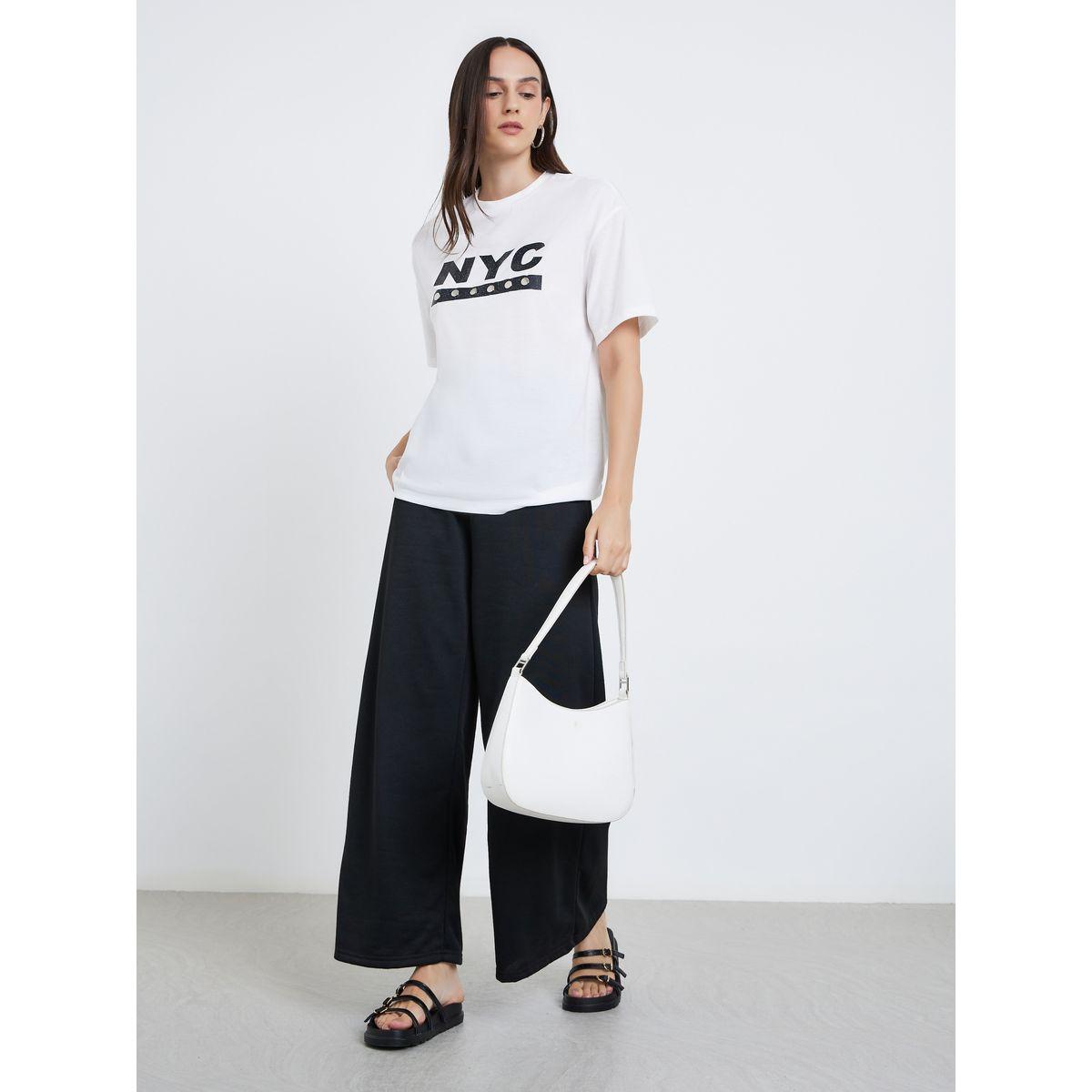 تيشيرت فضفاض بطبعة نيويورك-women-clothing-tshirts-image-2