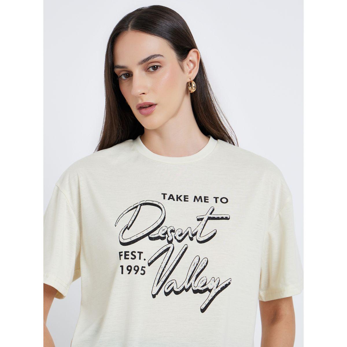 Styli Women Yellow Graphic Print Oversized T-Shirt-women-clothing-tshirts-image-4