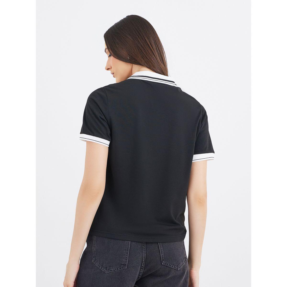 تيشيرت بياقة بولو وتفاصيل مُطرّزة-women-clothing-tshirts-image-5