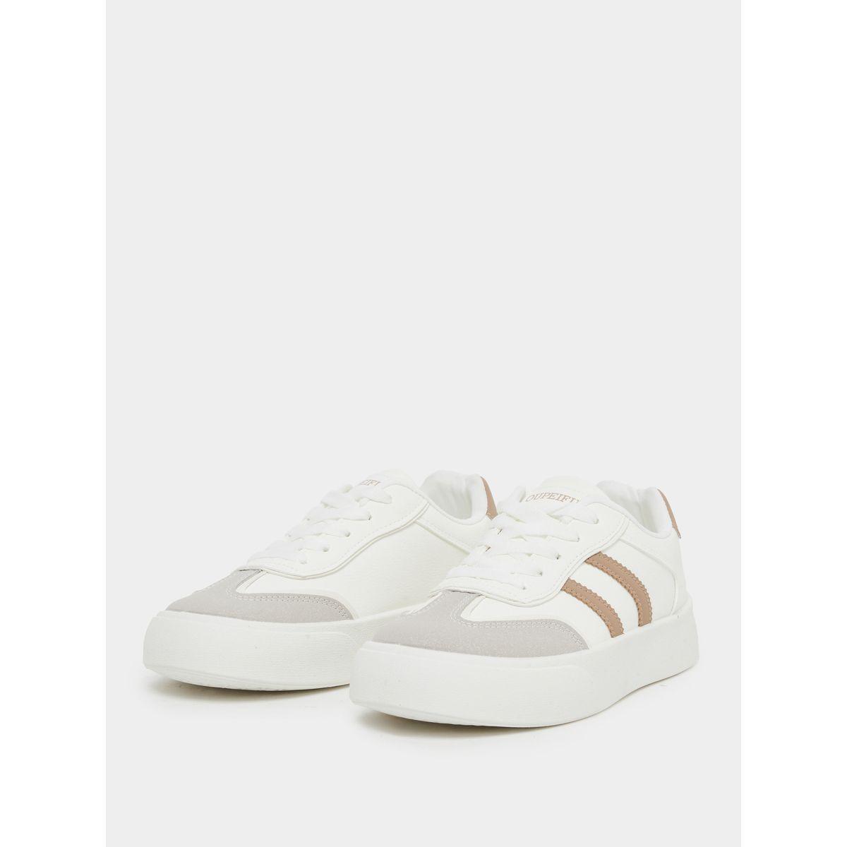 Styli Striped Lace Up Sneakers-women-shoes-sneakers-image-2