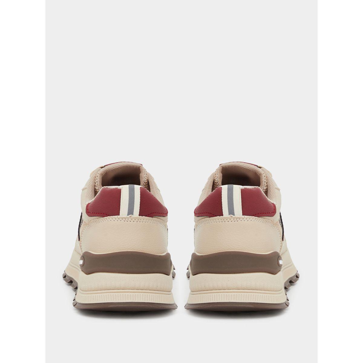 Styli Striped Mesh Insert Lace Up Sneakers-women-shoes-sneakers-image-4