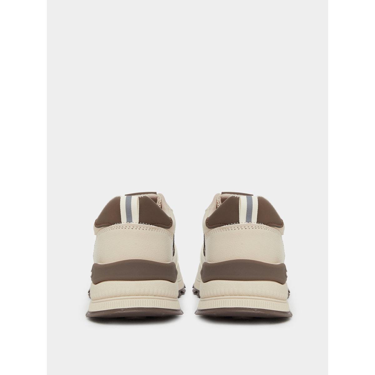Styli Striped Lace Up Casual Sneakers-women-shoes-sneakers-image-4