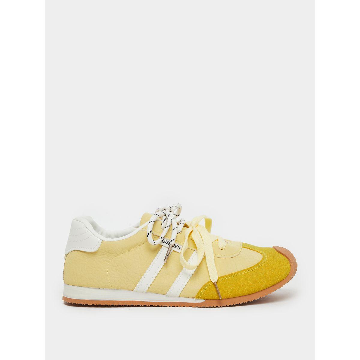 Styli Striped Lace Up Sneakers-women-shoes-sneakers-image-1