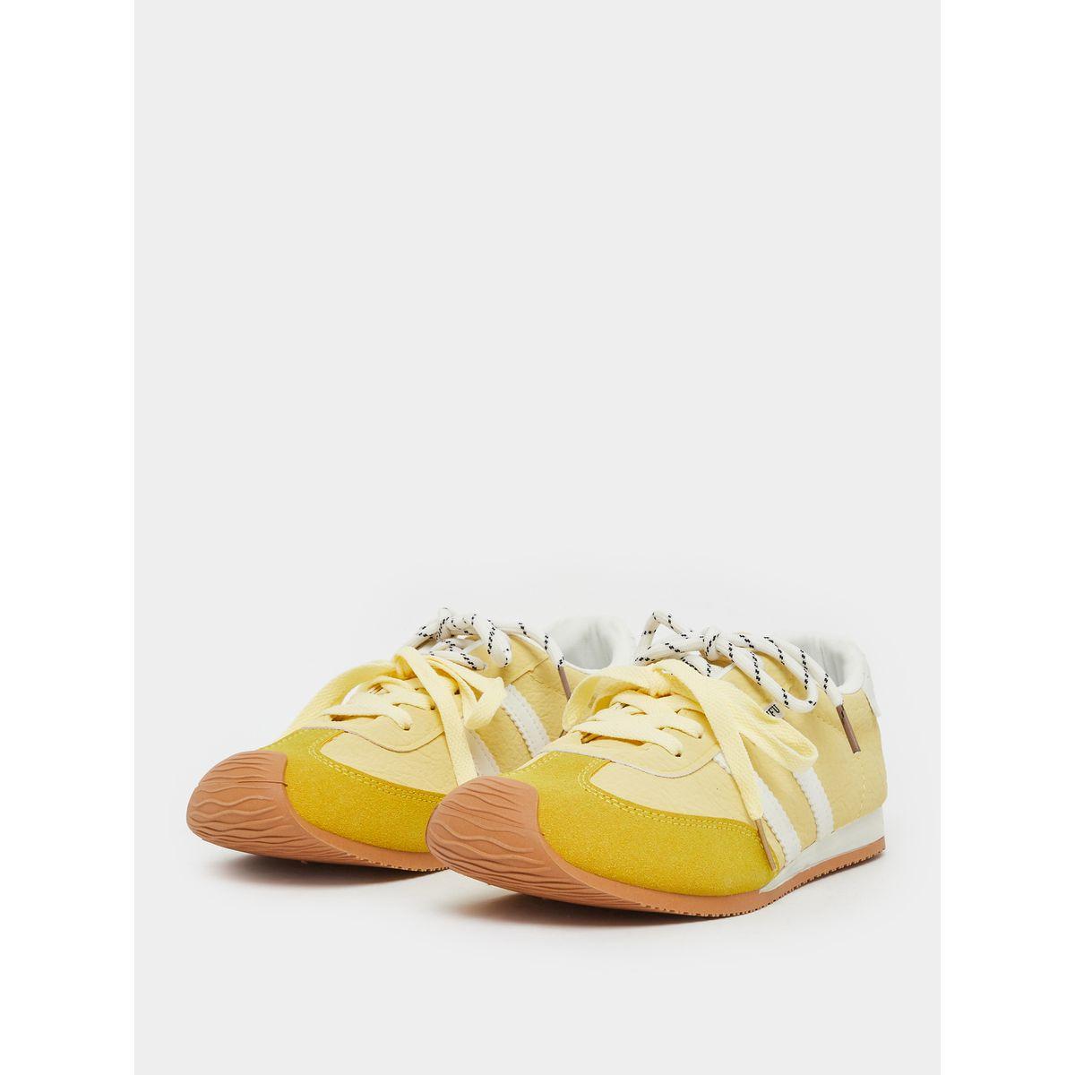 Styli Striped Lace Up Sneakers-women-shoes-sneakers-image-2