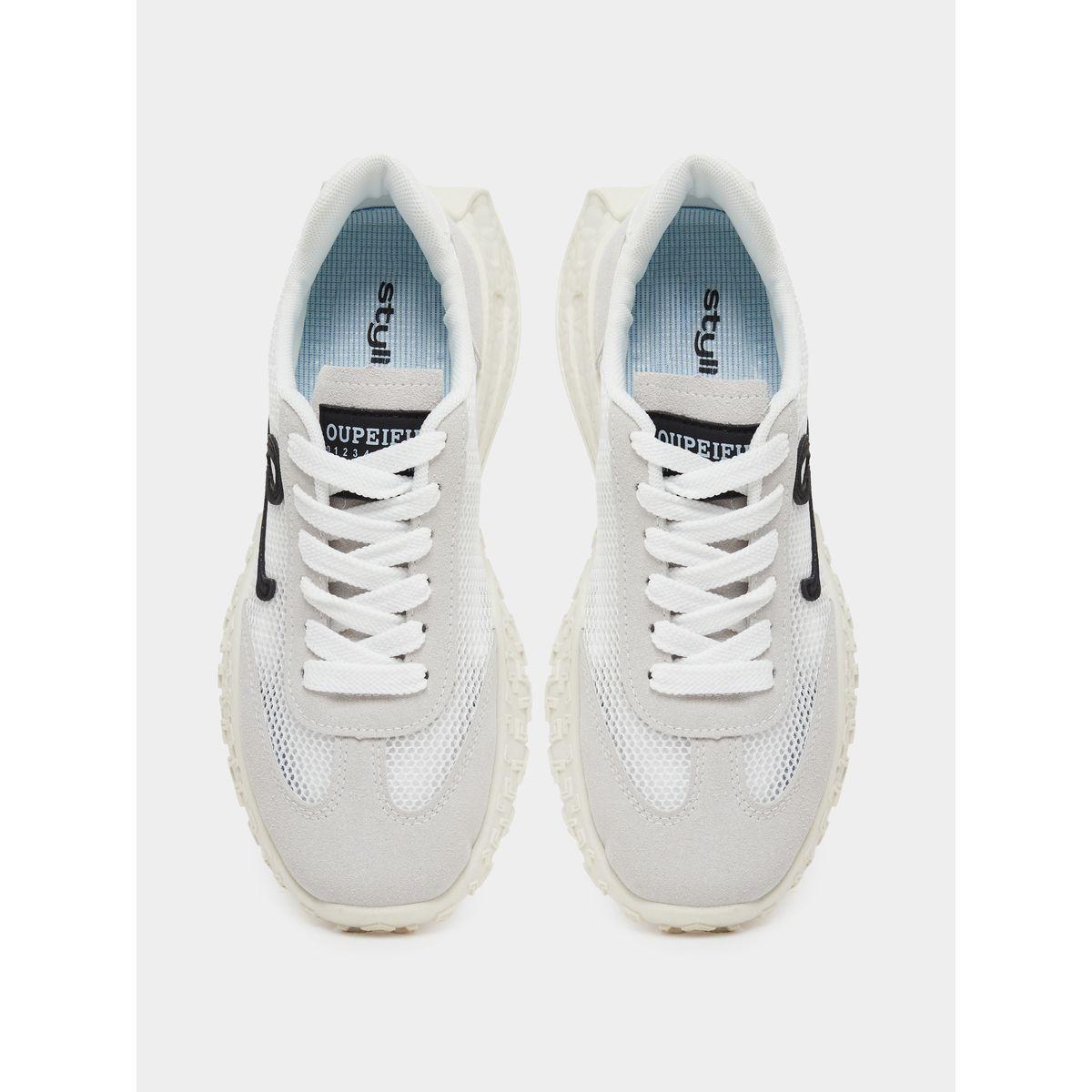 Styli Mesh Insert Panelled Lace Up Sneakers-women-shoes-sneakers-image-5
