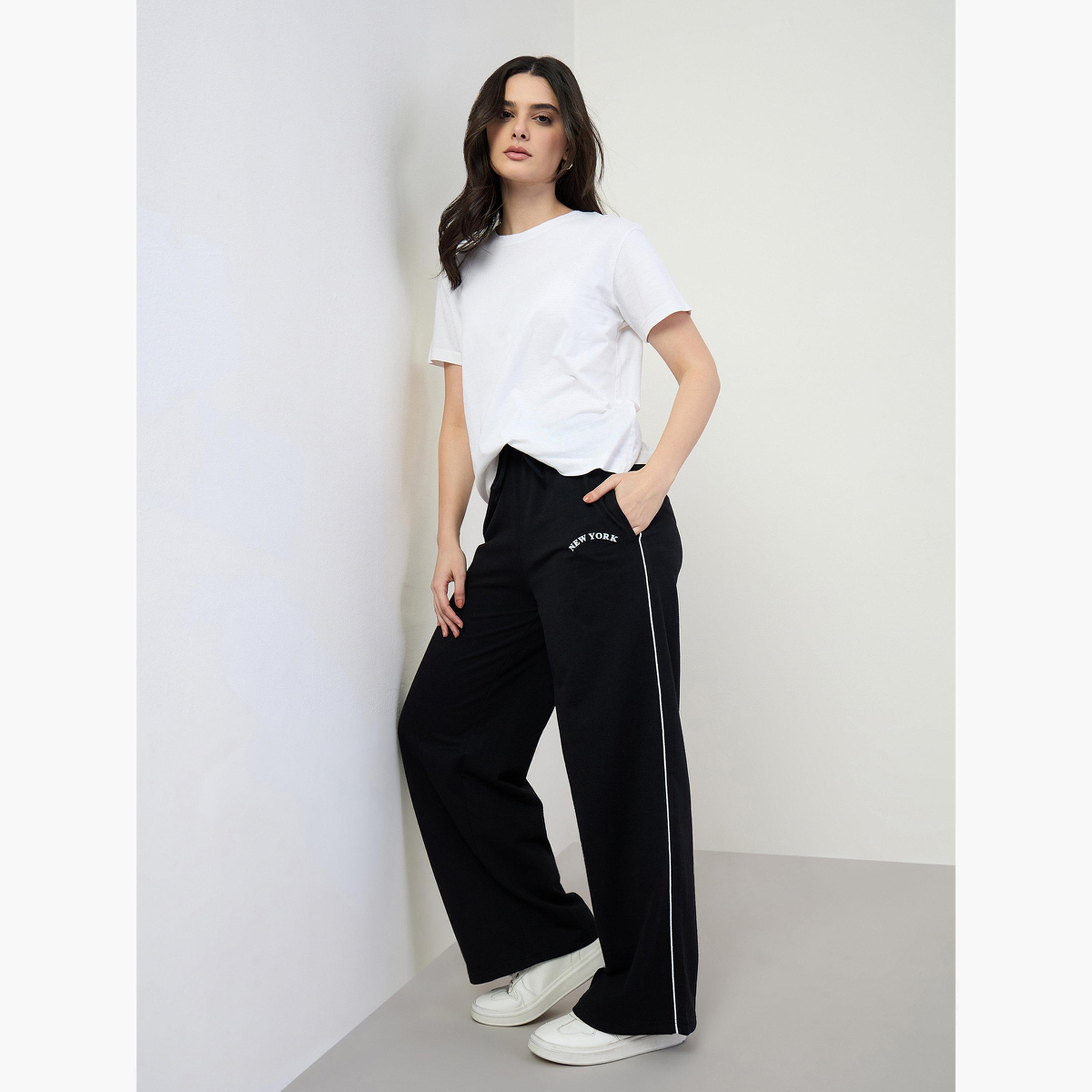 جوغر قطني بأرجل واسعة-women-clothing-bottoms-joggers-image-3