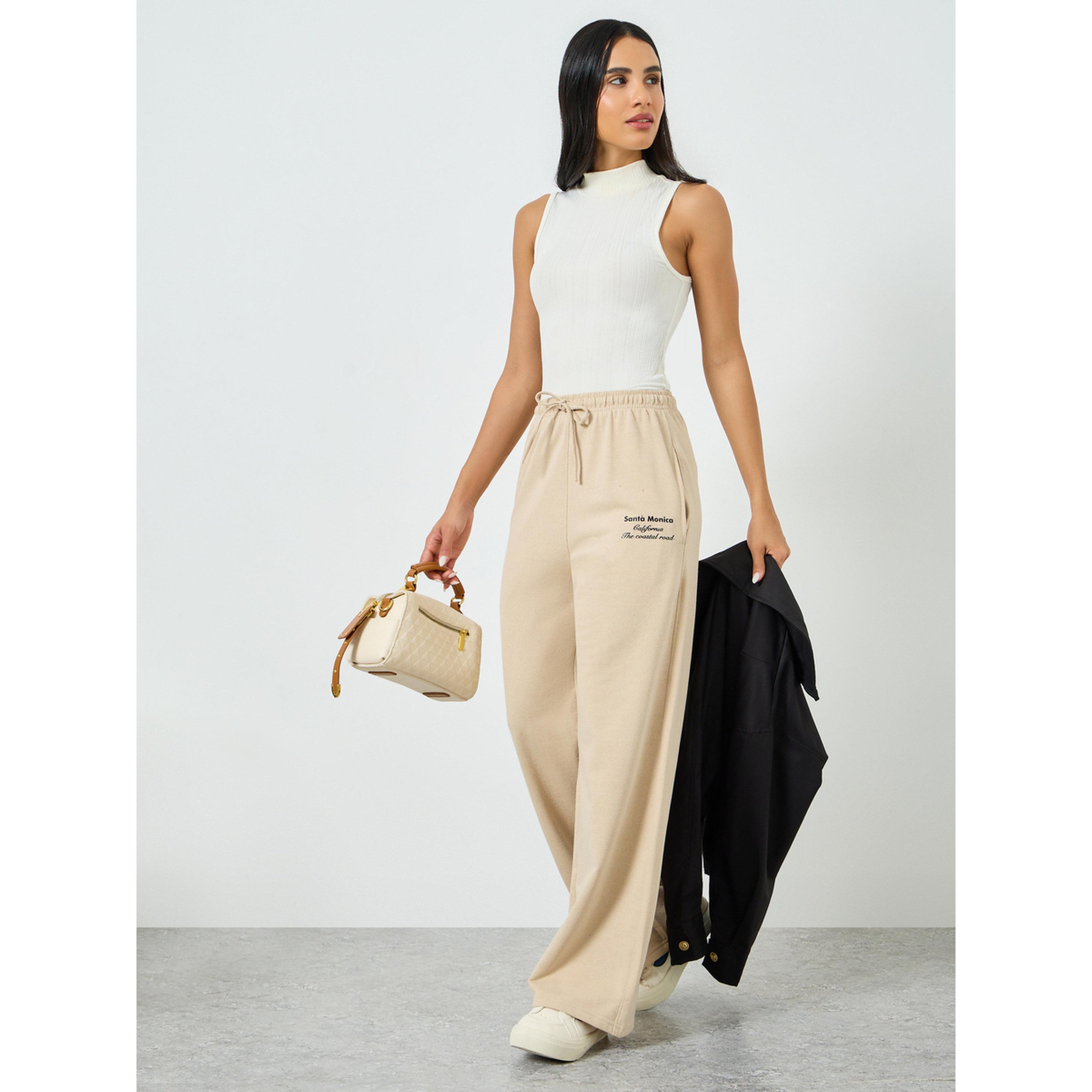 جوغر قطن بأرجل واسعة-women-clothing-bottoms-joggers-image-2