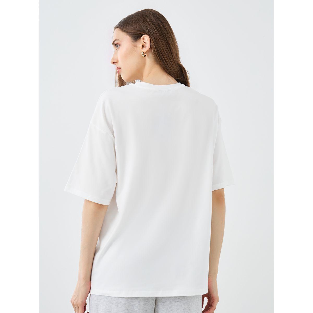 Styli Slogan Print Short Sleeves Oversized T-Shirt-women-clothing-tshirts-image-4