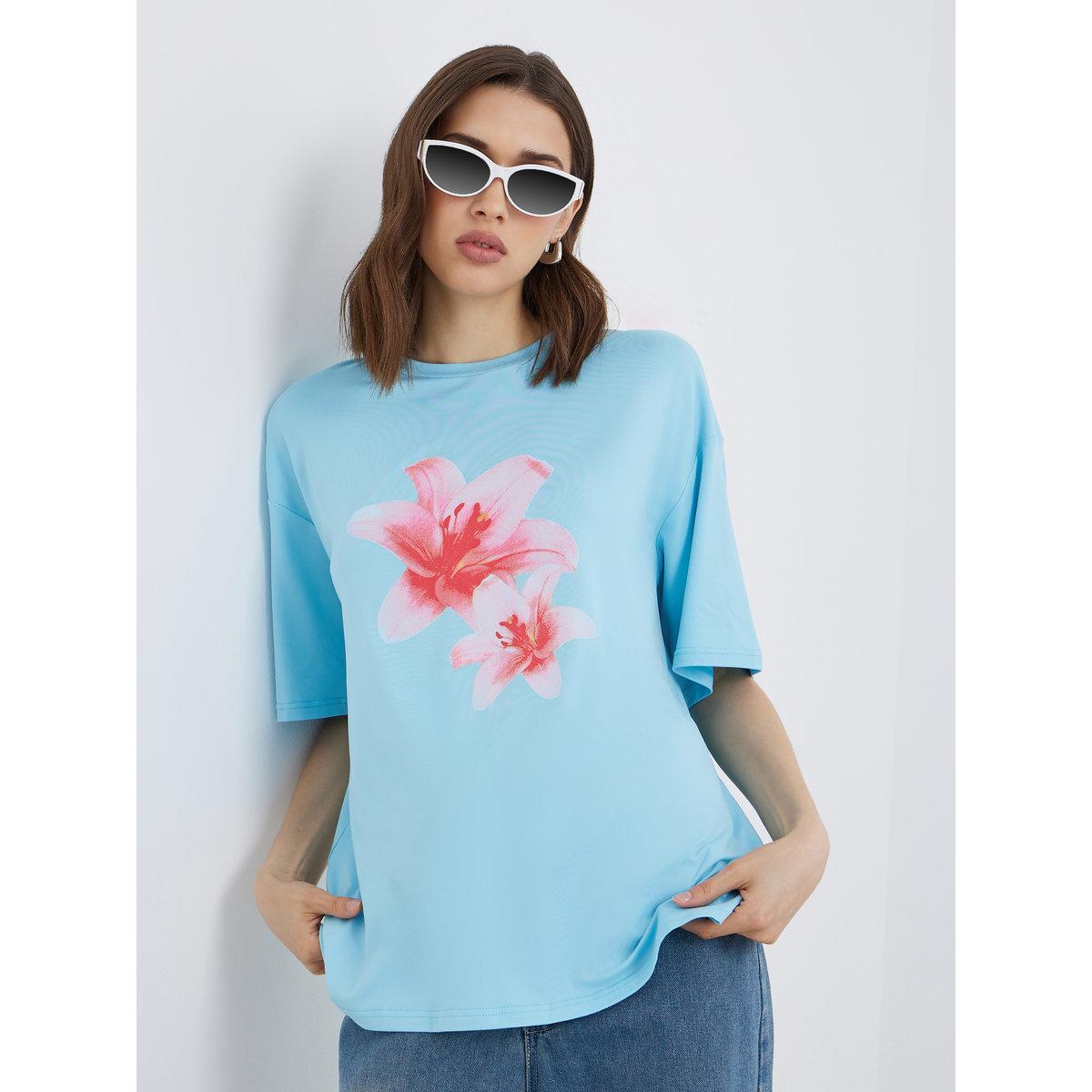 تيشيرت فضفاض بطبعة جرافيك-women-clothing-tshirts-image-1