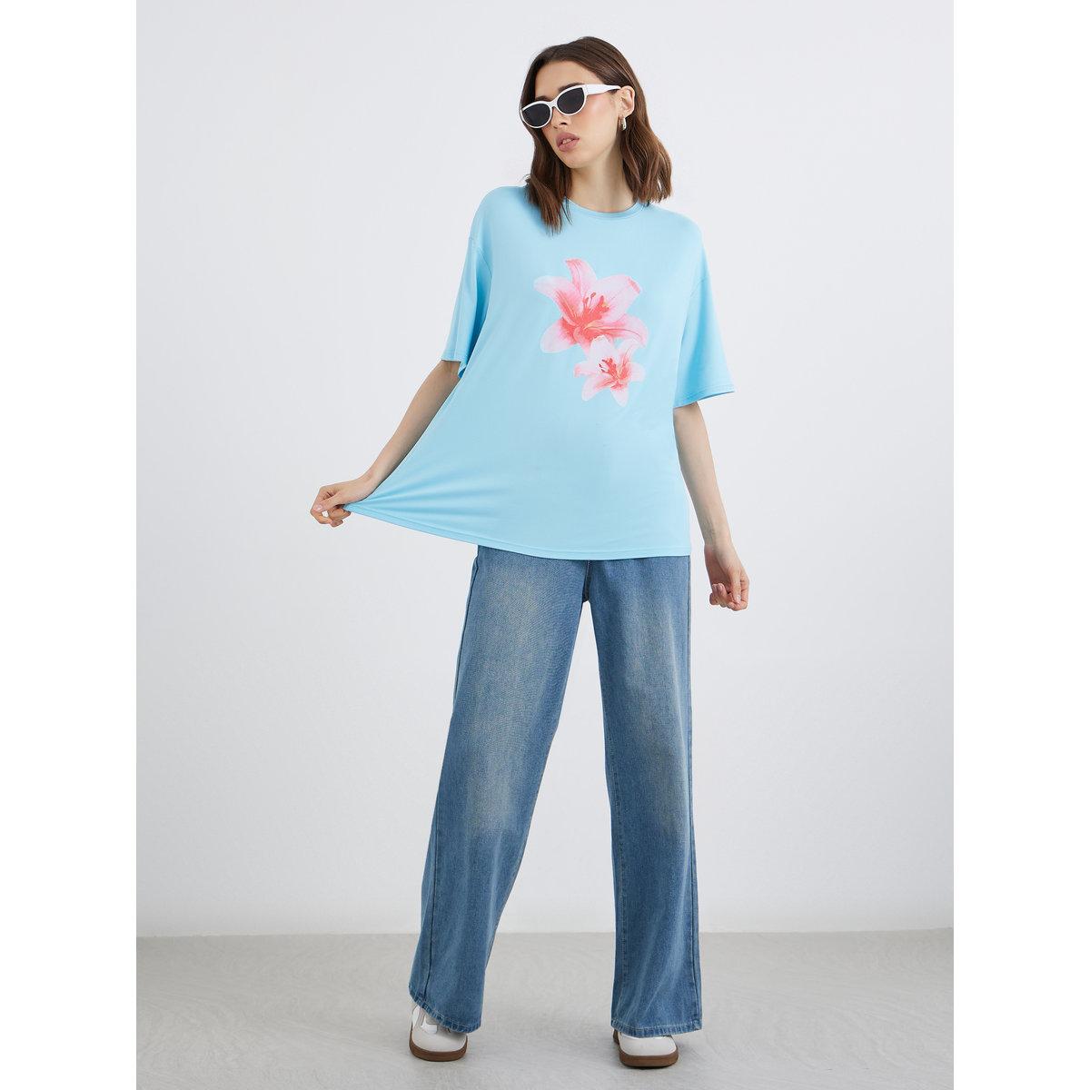 Styli Graphic Print Oversized T-Shirt-women-clothing-tshirts-image-2