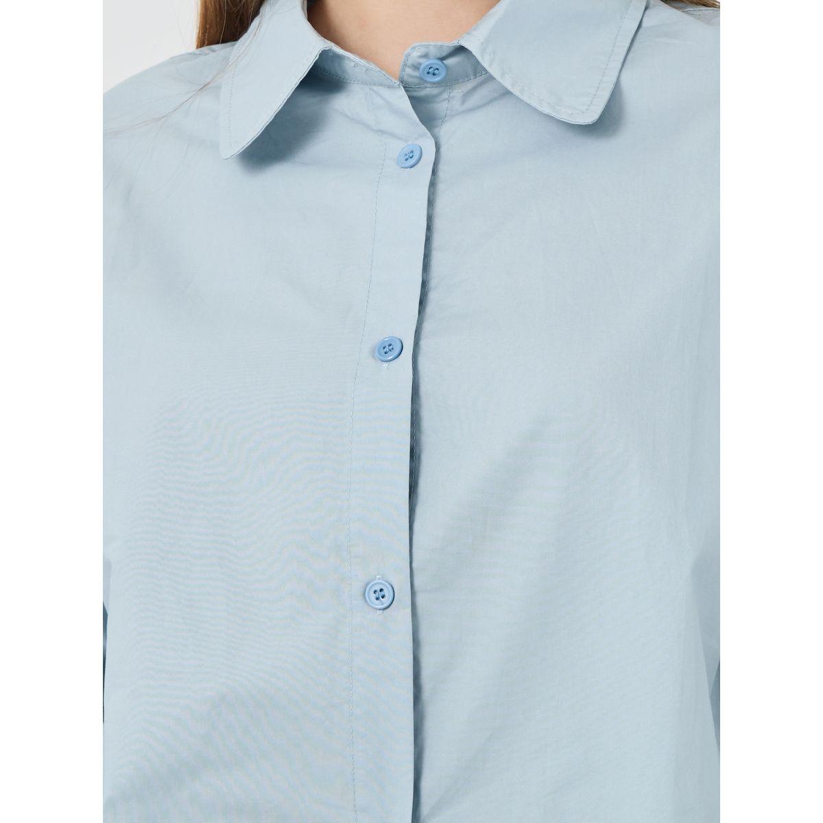 بلوزة سادة بياقة سبريد وأكمام طويلة-women-clothing-shirtsandblouses-shirts-image-3