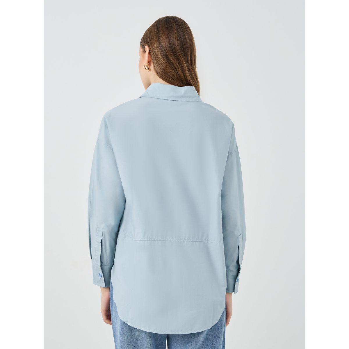 بلوزة سادة بياقة سبريد وأكمام طويلة-women-clothing-shirtsandblouses-shirts-image-4