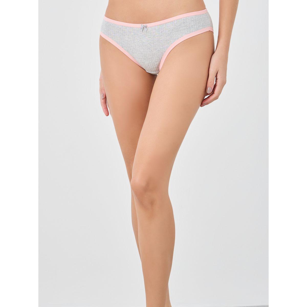 مجموعة من 4 سراويل داخلية بكيني بتفاصيل مُتباينة-women-clothing-lingerie-panties-image-7