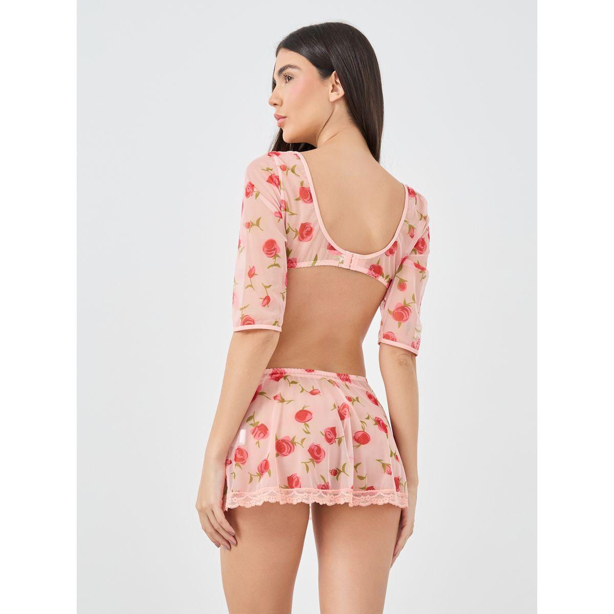 مجموعة من بلوزة قصيرة وتنورة مع سروال داخلي-women-clothing-lingerie-lingeriesets-image-6