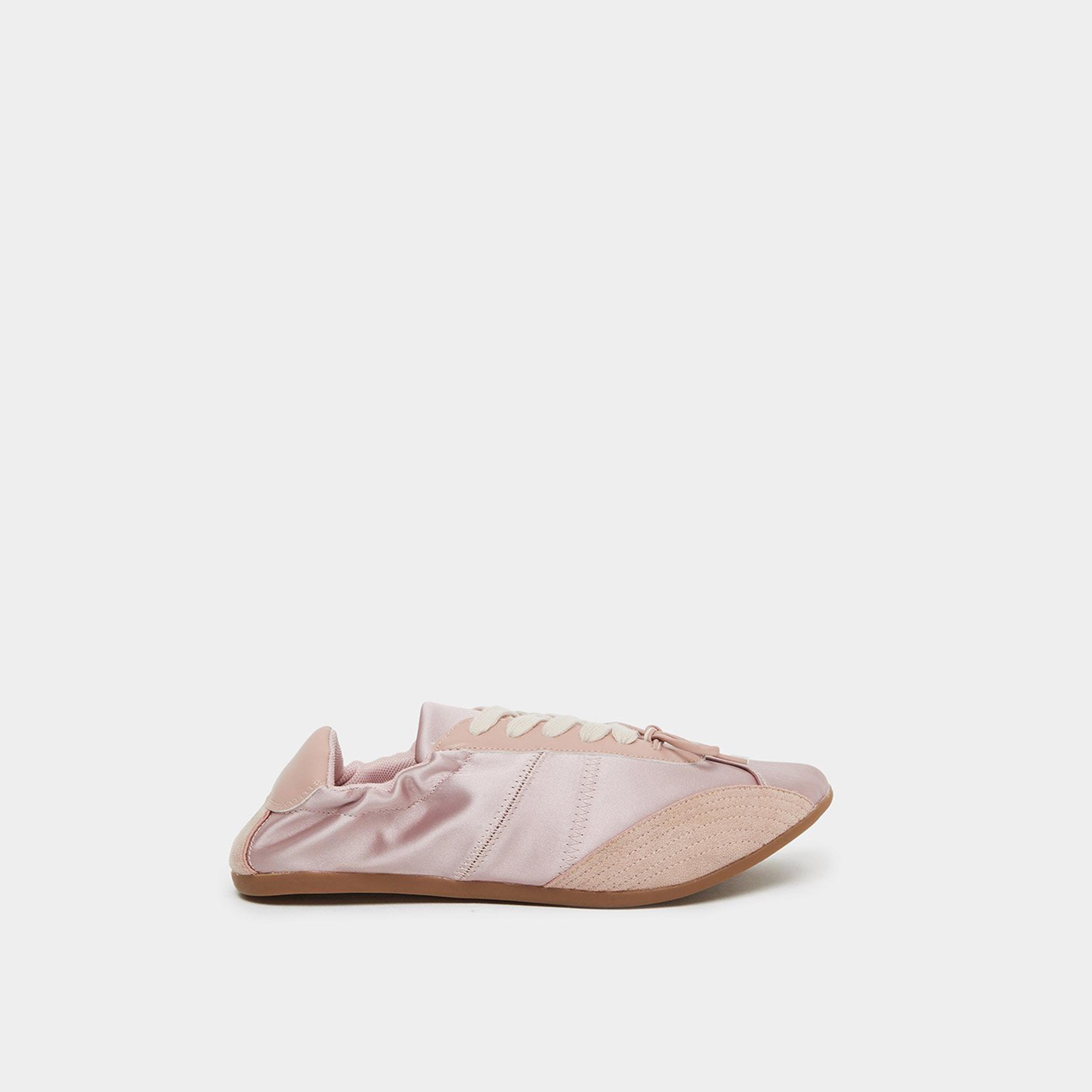 Styli Women Pink Satin Panel Chunky Sole Sneakers-women-shoes-sneakers-image-3