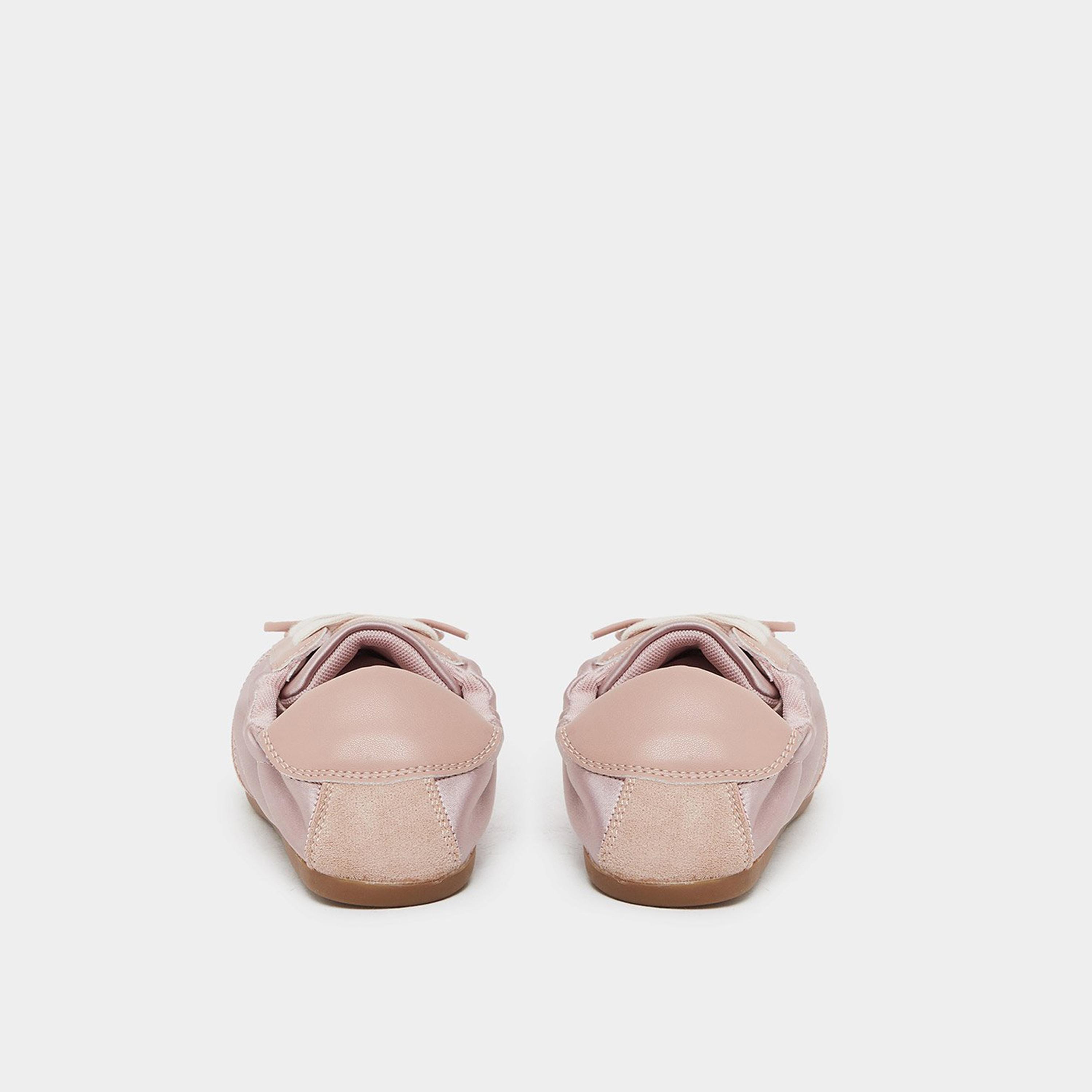 Styli Women Pink Satin Panel Chunky Sole Sneakers-women-shoes-sneakers-image-5