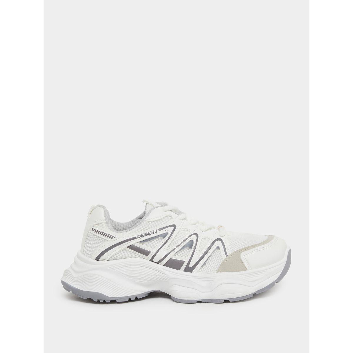 Styli Quilted Side Lace Up Sneakers-women-shoes-sneakers-image-1
