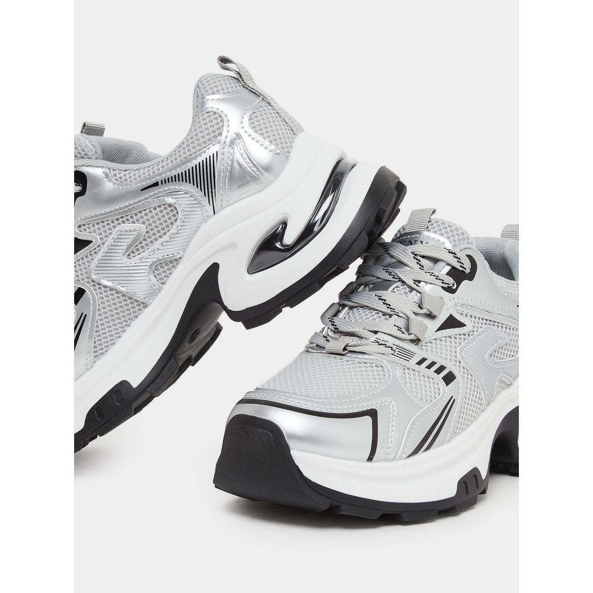 Styli Metallic Insert Chunky Sole Sneakers-women-shoes-sneakers-image-3
