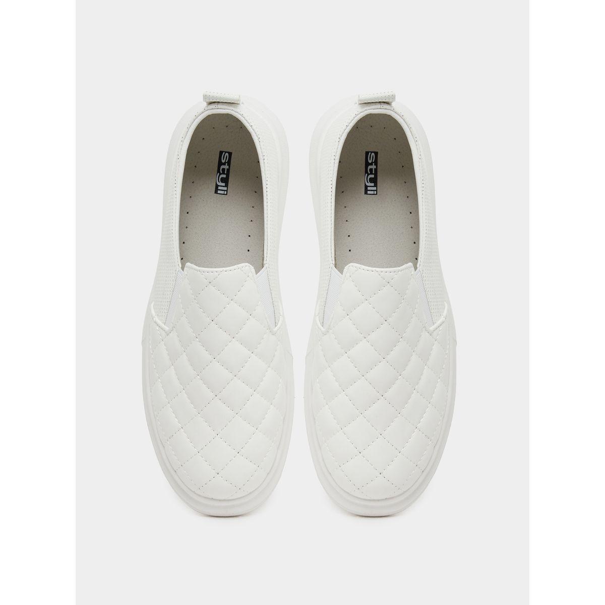 Styli Quilted Slip On Sneakers-women-shoes-sneakers-image-5